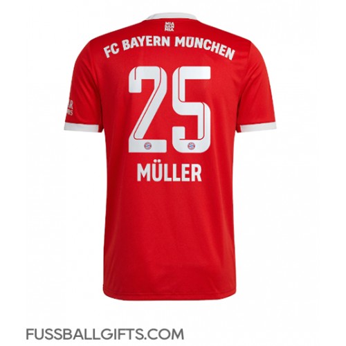 Bayern Munich Thomas Muller #25 Fußballbekleidung Heimtrikot 2022-23 Kurzarm